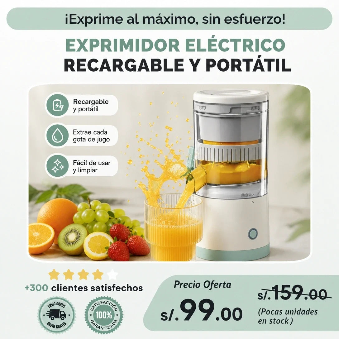EXTRACTOR DE JUGOS PORTATIL
